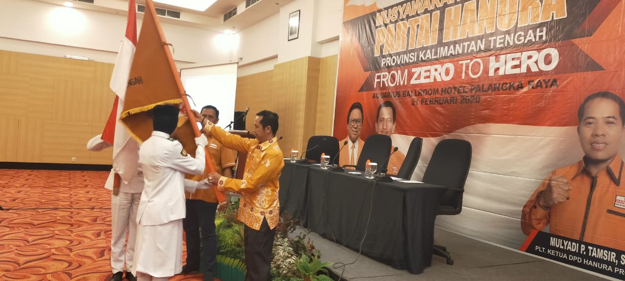 Heriadi Kembali Terpilih Ketua DPD Partai Hanura Kalteng