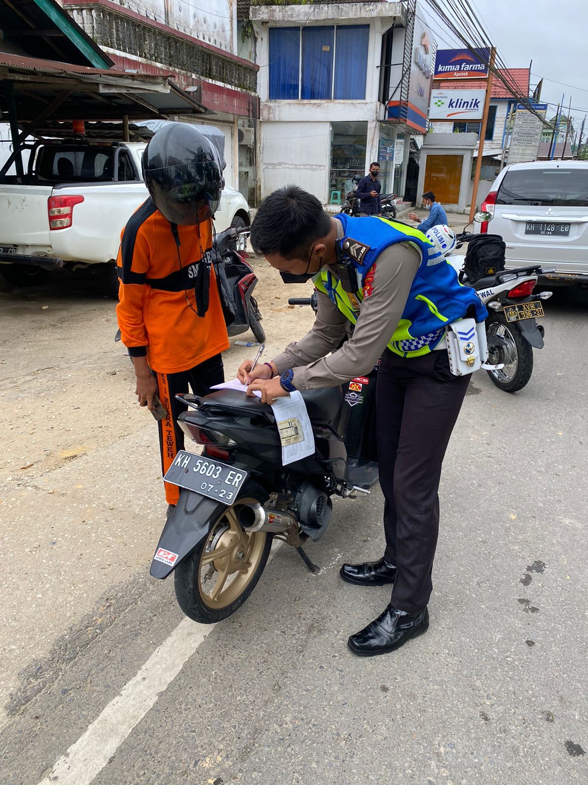 Satlantas Polres Barito Utara Gencar Razia Knalpot Brong