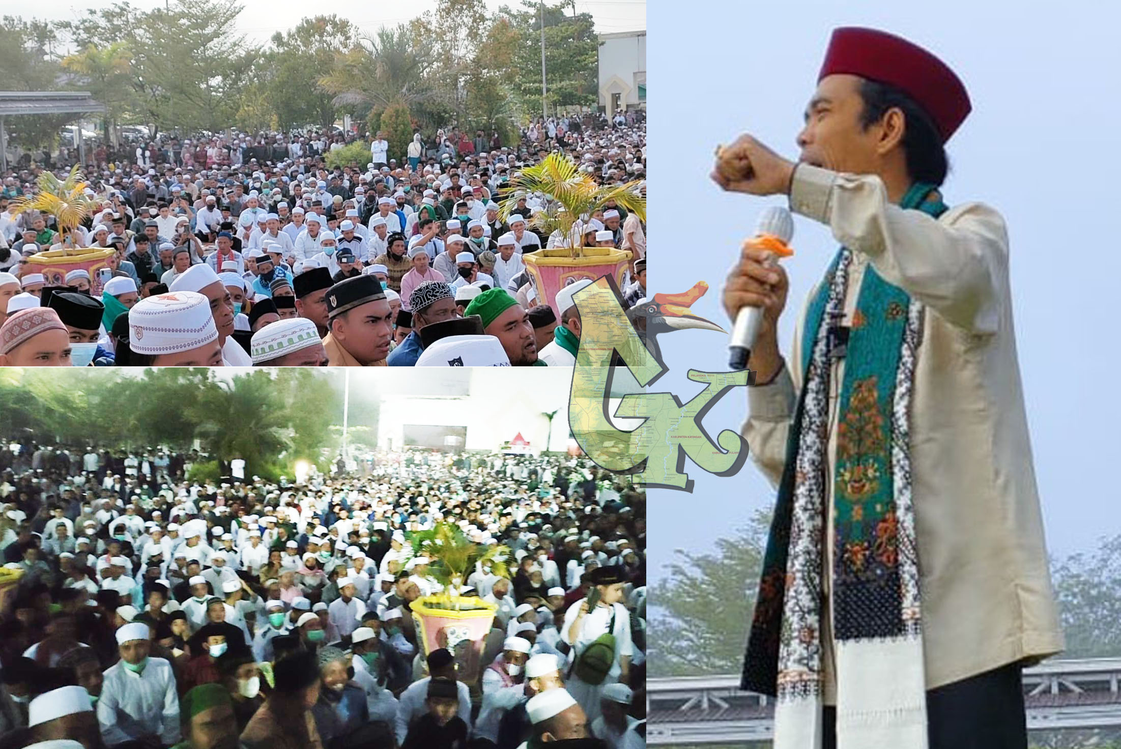 Ribuan Masyarakat Hadiri Tausiah Ustadz Abdul Somad di Puruk Cahu