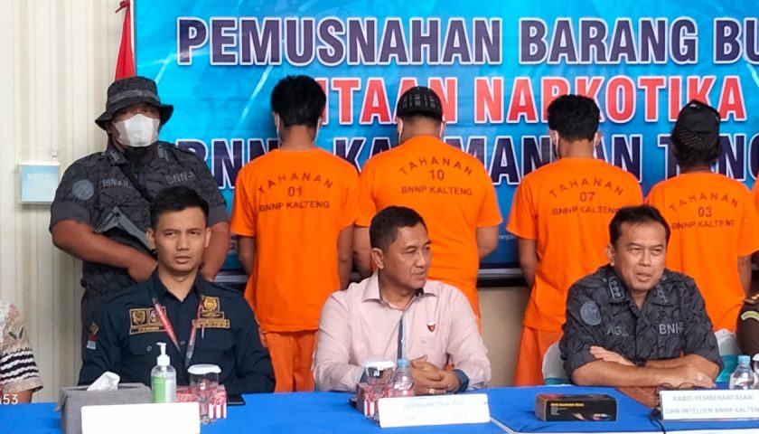 BNNP Kalteng Ungkap Dua Kasus Peredaran Narkotika