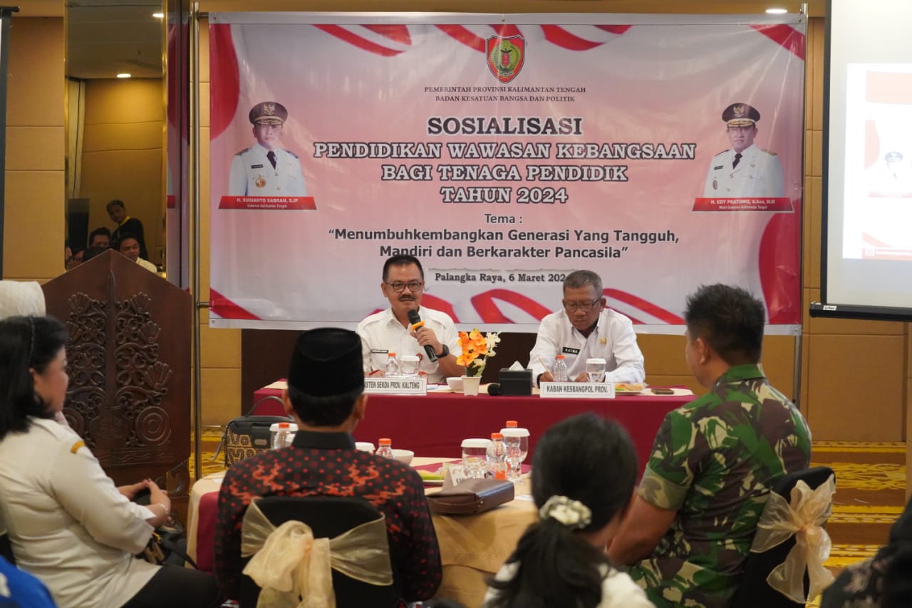 Plh Asisten Pemkesra Herson B Aden Buka Sosialisasi Pendidik Wawasan Kebangsaan Bagi Tenaga Pendidikan
