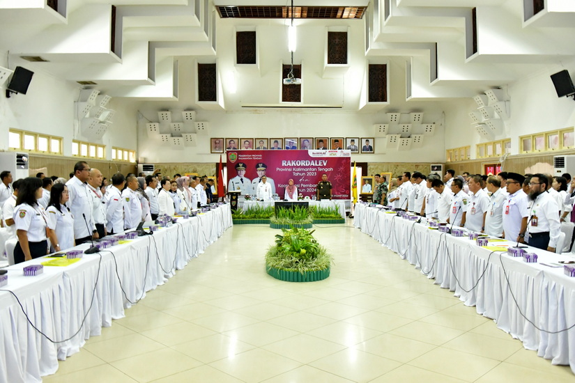 Bapedalitbang Kalteng Gelar Rakordalev Tahun 2023 dan Rakorpem Tahun 2024