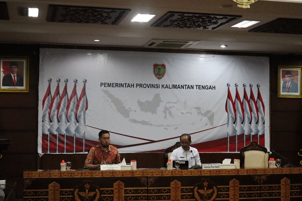 Inspektur Daerah Kalteng Pimpin Rapat Tindak Lanjut Hasil SPI 2023 dan Pengelolaan MCP