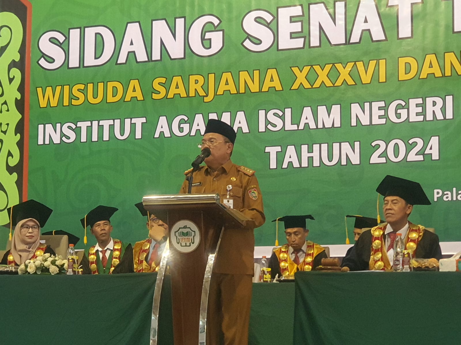 Hadiri Wisuda di IAIN Palangka Raya, Sekda : Wisuda Tidak Hanya Acara Rutin Bersifat Seremonial Semata