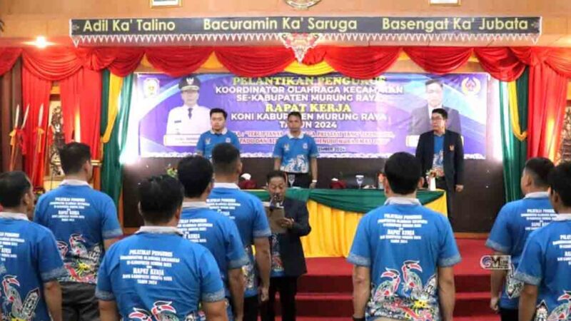 KONI Mura Lantik Pengurus Koordinator Olahraga Kecamatan