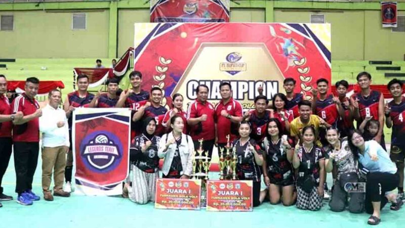 Pj Sekda Tutup Turnamen Bola Voly Pj Bupati Cup Murung Raya 2024