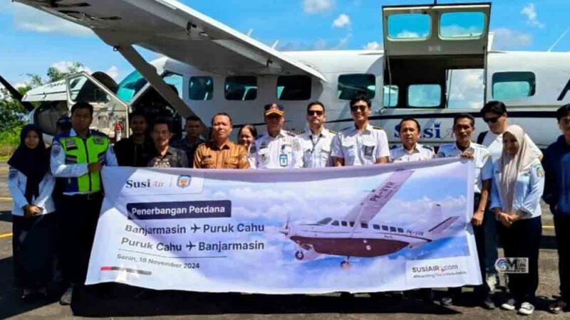 Maskapai Susi Air Buka Rute Puruk Cahu–Banjarmasin