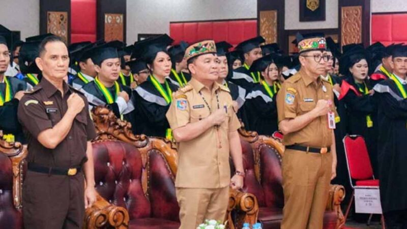 Gubernur Agustiar Sabran Hadiri Wisuda Program Pascasarjana dan Sarjana Universitas Palangka Raya