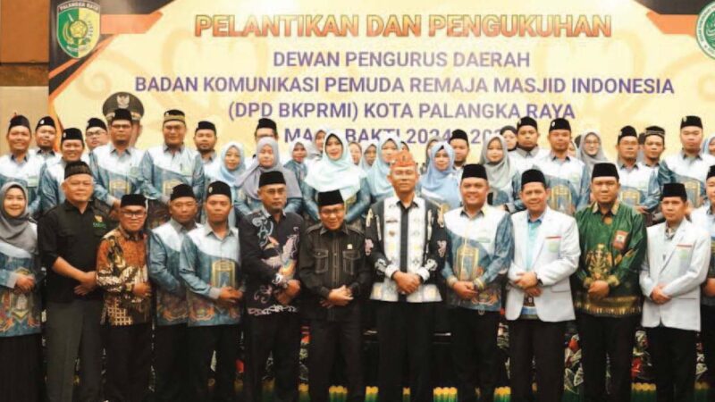 Subandi Hadiri Pelantikan DPD BKPRMI Kota Palangka Raya