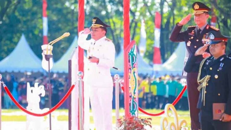 Gubernur Agustiar Sabran Pimpin Upacara Peringatan Hari Bhayangkara ke-79
