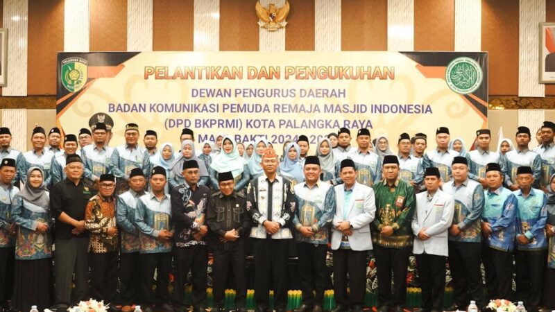 Ketua DPRD Subandi Hadiri Pelantikan DPD BKPRMI Kota Palangka Raya