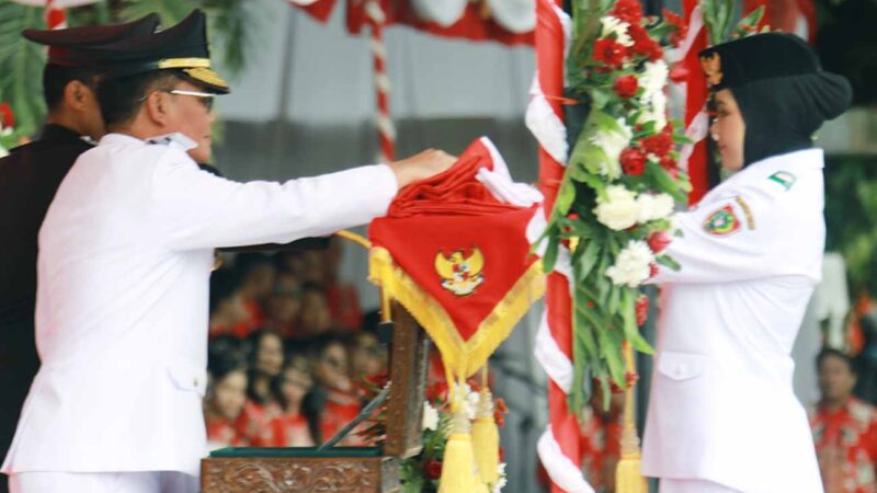 Gubernur Kalteng Agustiar Sabran Inspektur Upacara Peringatan HUT Ke-80 RI