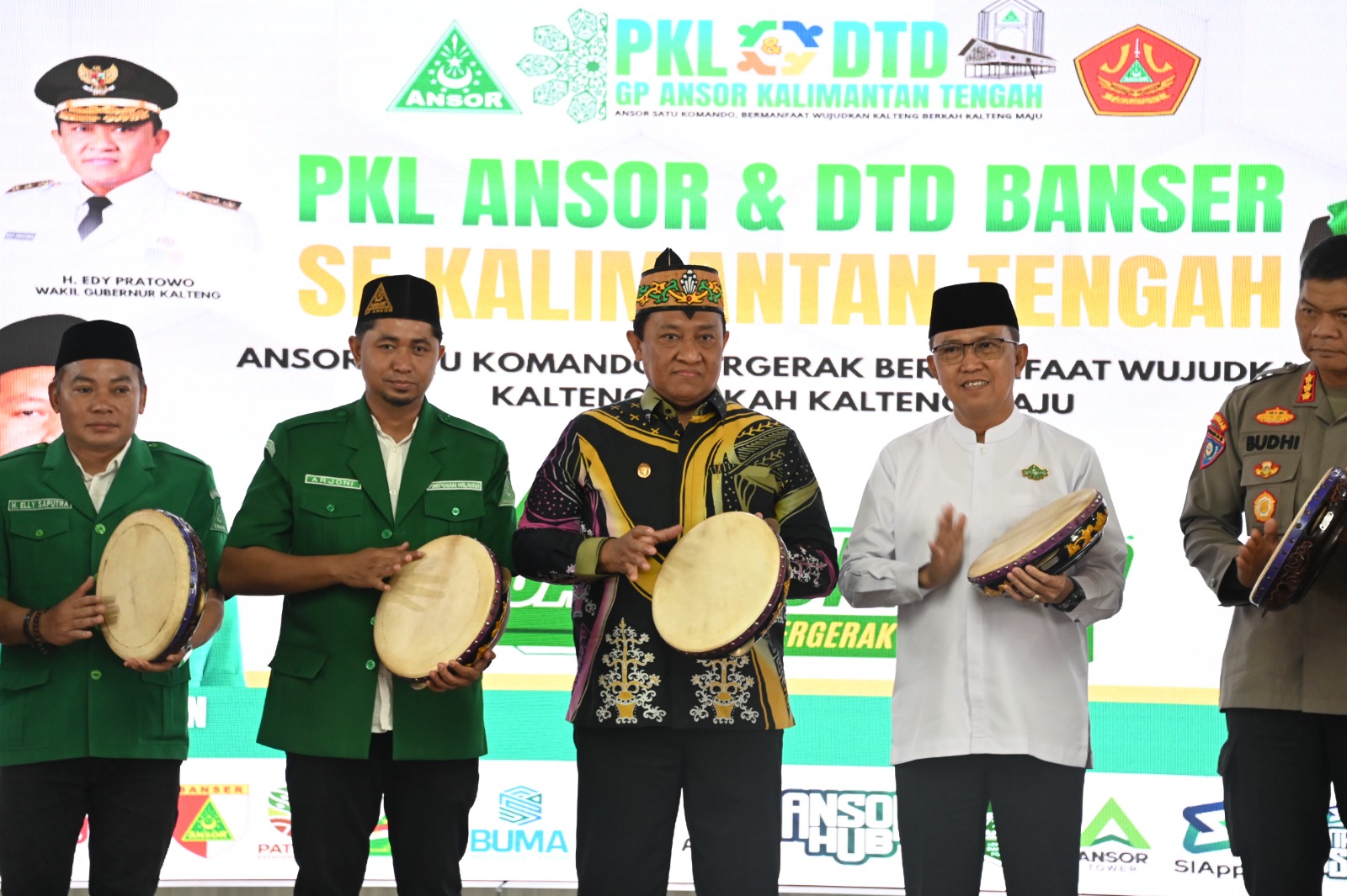 Wagub Edy Pratowo Buka Acara PKL dan DTD GP Ansor se-Kalteng