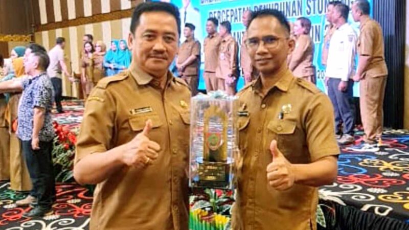 Pemkab Murung Raya Raih Penghargaan Kabupaten Terkolaboratif dalam Penurunan Stunting