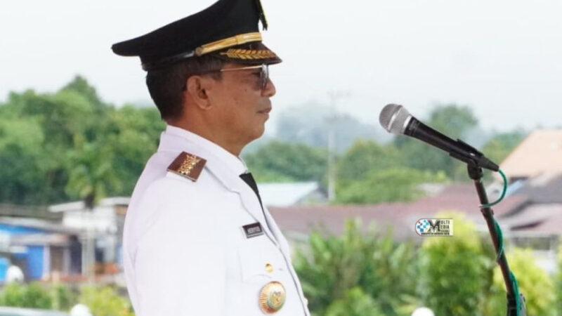 Bupati Pimpin Upacara HUT Ke – 80 RI Tingkat Kabupaten Murung Raya