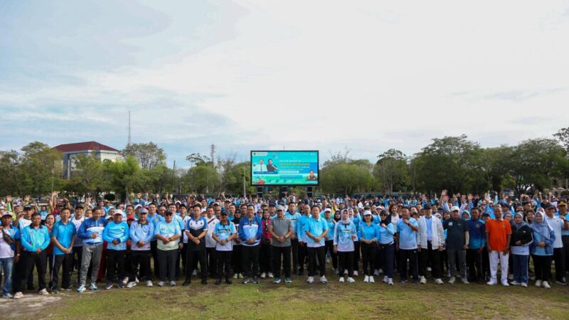 Pemprov Kalteng Gelar Jalan Sehat dan Senam Pagi Peringati Hari Desa Nasional 2026