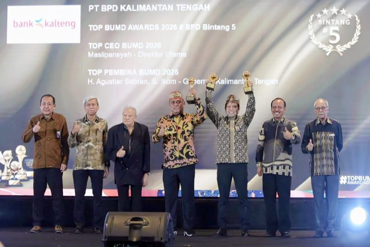 Spektakuler!!! Gubernur Kalteng Raih TOP Pembina BUMD 2026, Bank Kalteng Raih Bintang 5