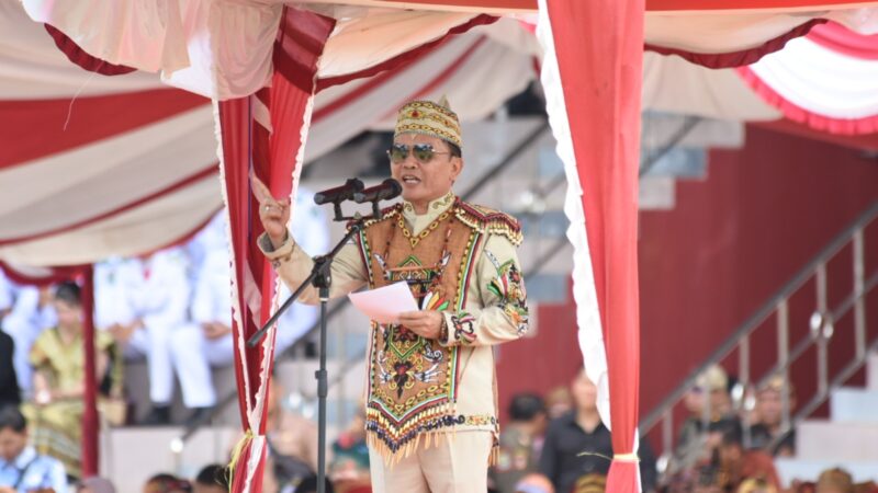 Gubernur Kalteng Pimpin Upacara Peringatan Hari Jadi Kota Kuala Kapuas ke 220 dan HUT Pemkab Kapuas ke 75