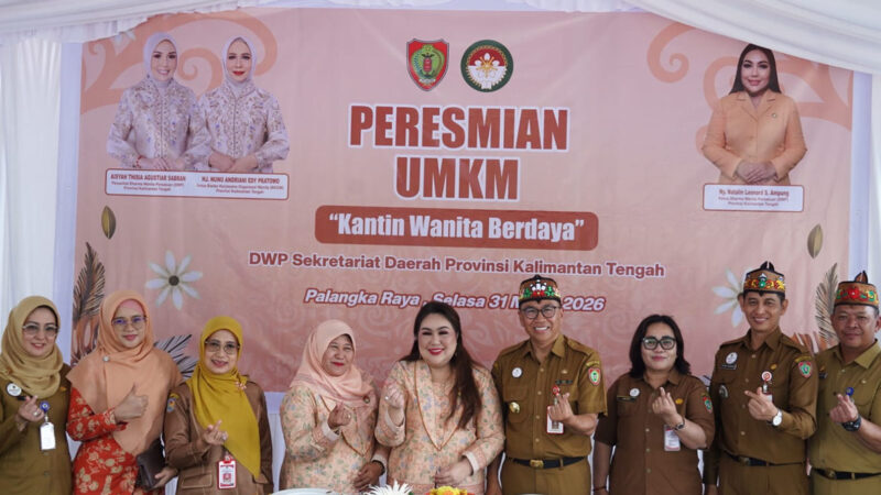 Peresmian Kantin Wanita Berdaya, Ketua DWP Kalteng : Implementasi Program Kerja Bidang Ekonomi dan Pemberdayaan Anggota