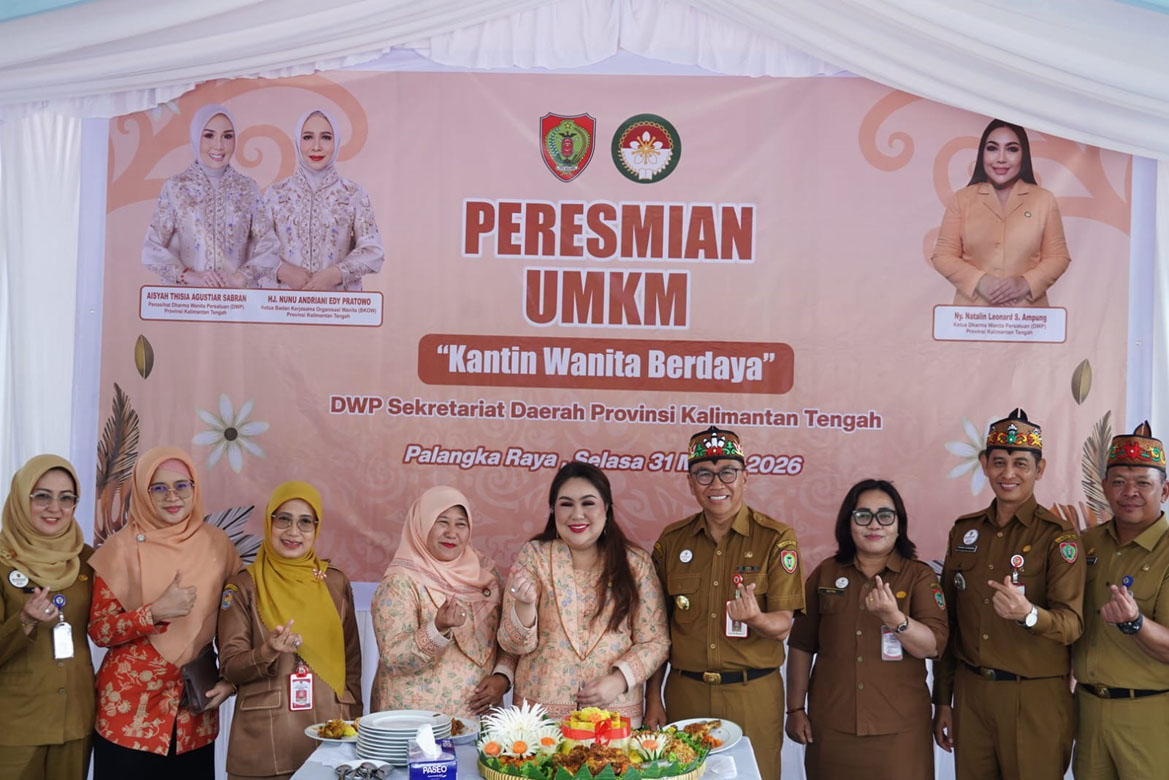 Peresmian Kantin Wanita Berdaya, Ketua DWP Kalteng : Implementasi Program Kerja Bidang Ekonomi dan Pemberdayaan Anggota