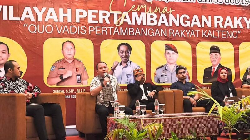 Plt. Kepala Dinas ESDM Kalteng Hadiri Dies Natalis GMNI Ke-72 dan Paparkan Progres Usulan WPR