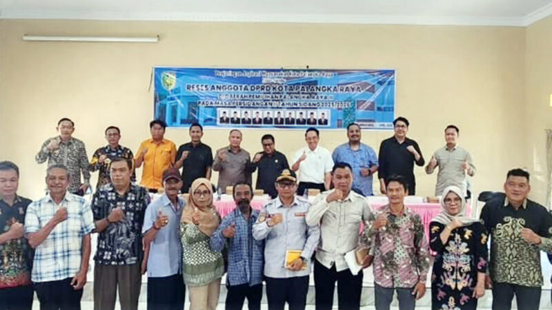 Serap Aspirasi Masyarakat, DPRD Palangka Raya Dapil II Laksanakan Reses di Kelurahan Palangka