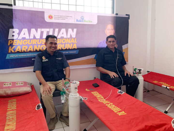 Karhutla Kepung Petuk Ketimpun, Karang Taruna Kalteng Buka Rumah Oksigen