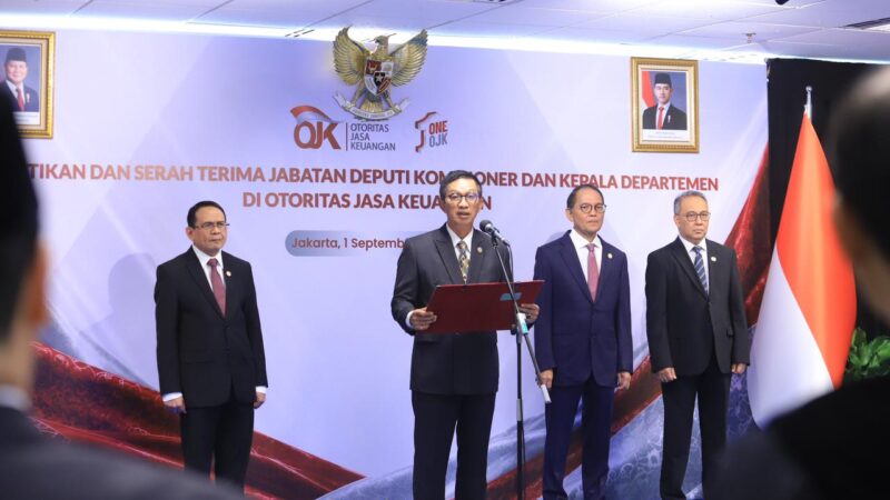 OJK Perkuat Struktur Organisasi, Tujuh Pejabat Baru Resmi Dilantik