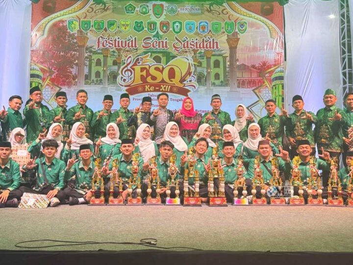 Prestasi Membanggakan, Kafilah Murung Raya Sukses Raih Juara Umum III FSQ XII Kalteng