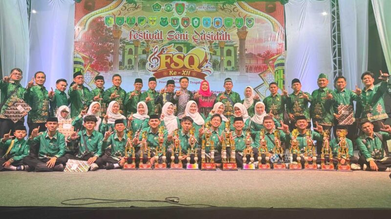 Prestasi Membanggakan, Kafilah Murung Raya Sukses Raih Juara Umum III FSQ XII Kalteng